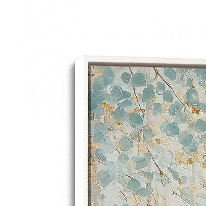 [Color:Opaque White], Picture of art in a White frame at an angle