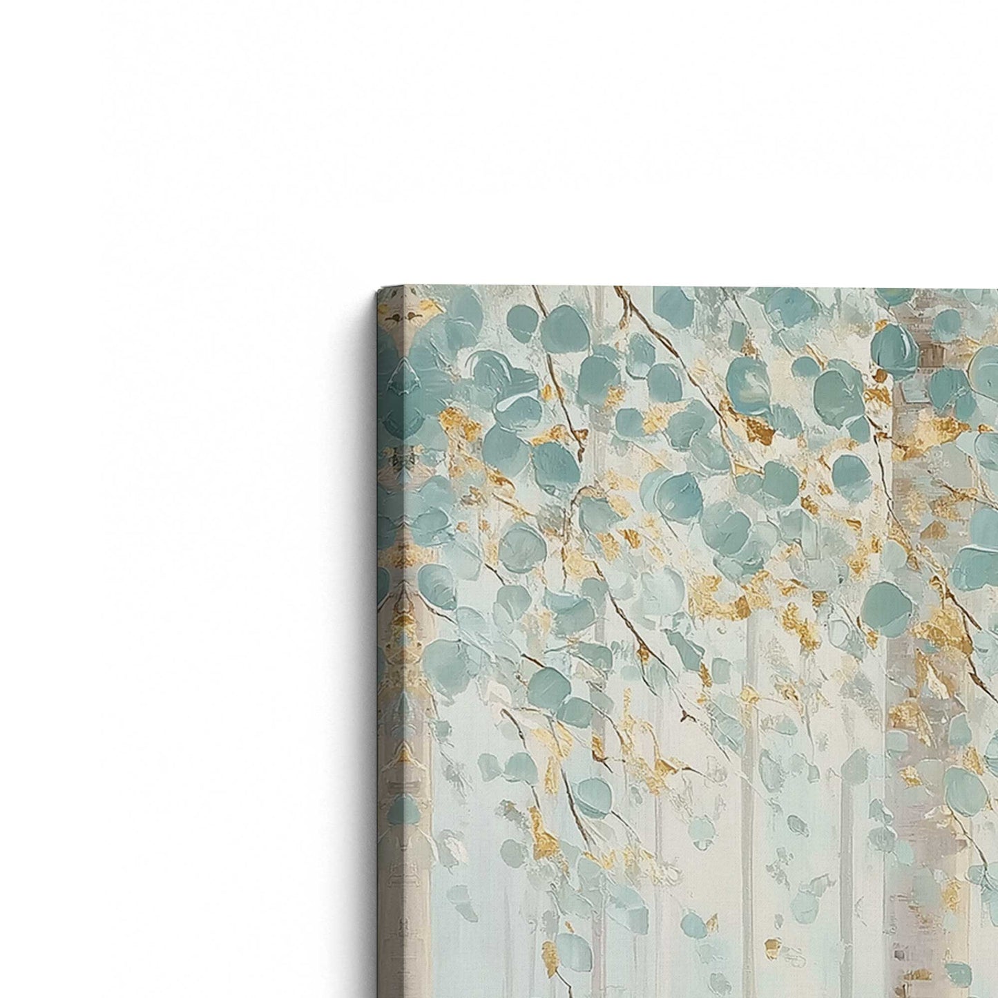 [Color:Stretched Canvas], Picture of the corner of the art