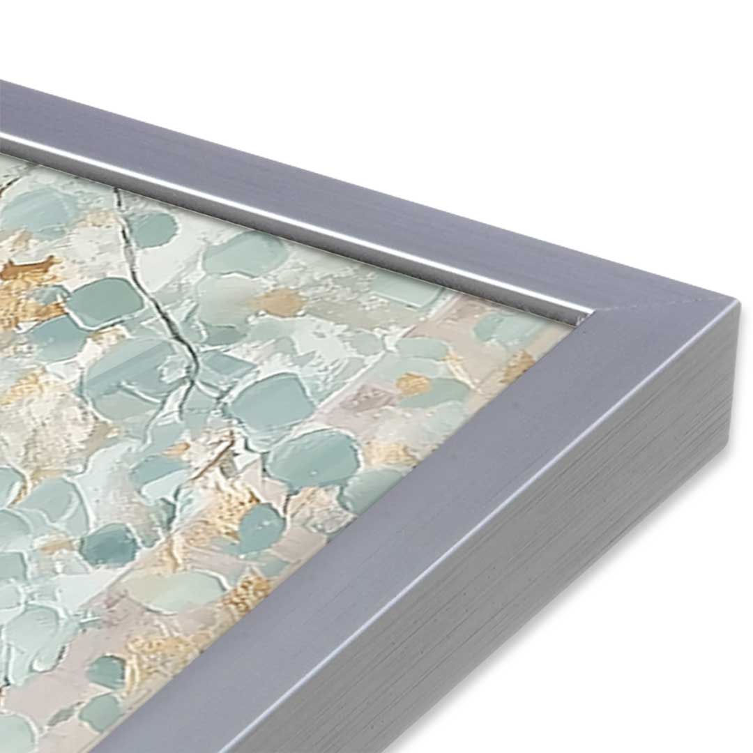 [Color:Polished Chrome], Picture of art in a Polished Chrome frame at an angle