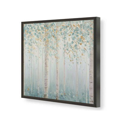 [Color:Satin Black], Picture of art in a Satin Black frame of the corner