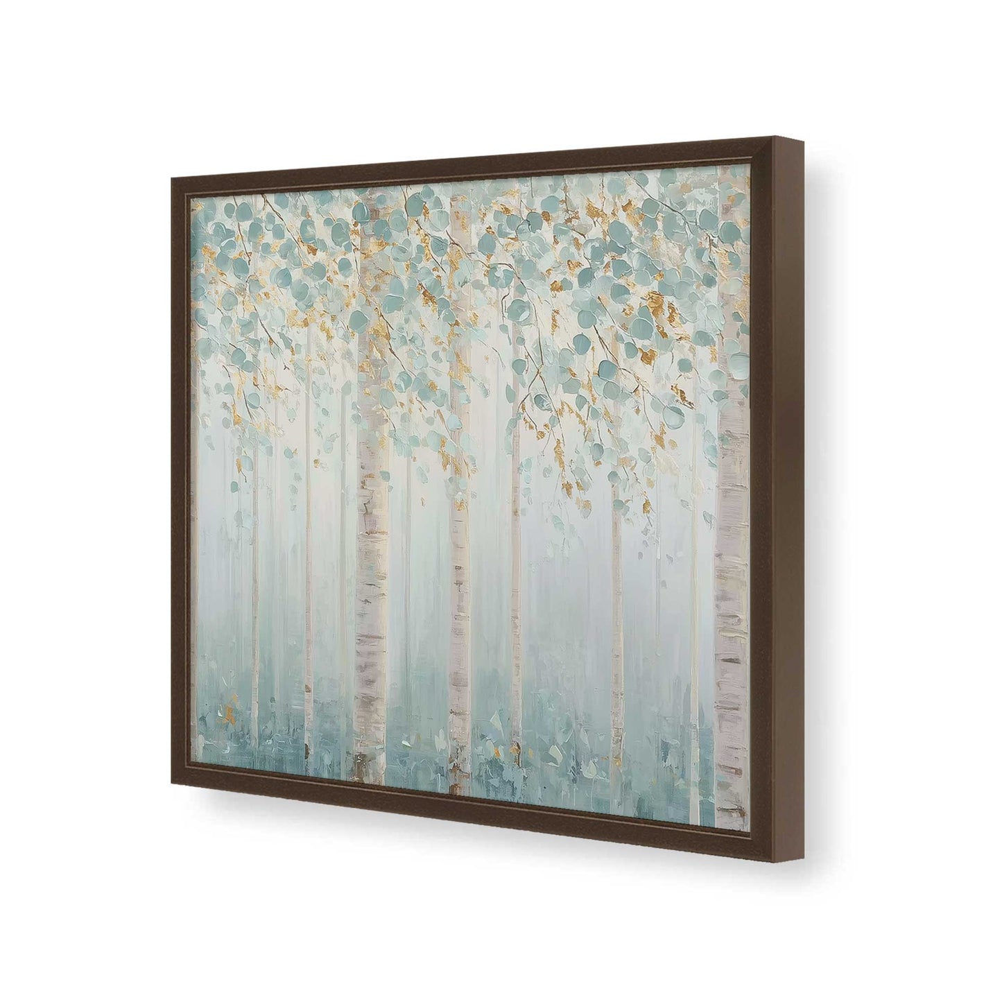 [Color:Espresso], Picture of art in a Espresso frame of the corner