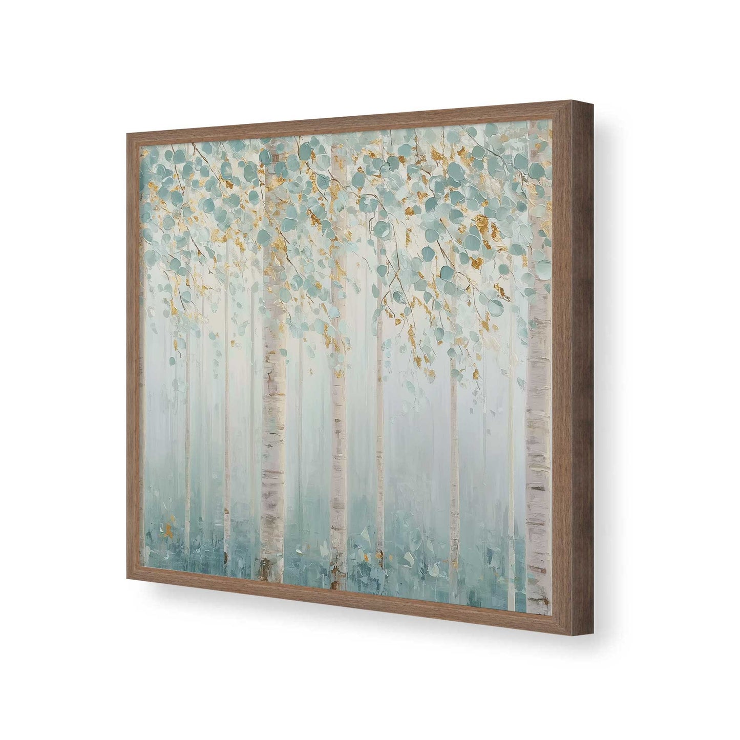 [Color:Walnut], Picture of art in a Walnut frame of the corner
