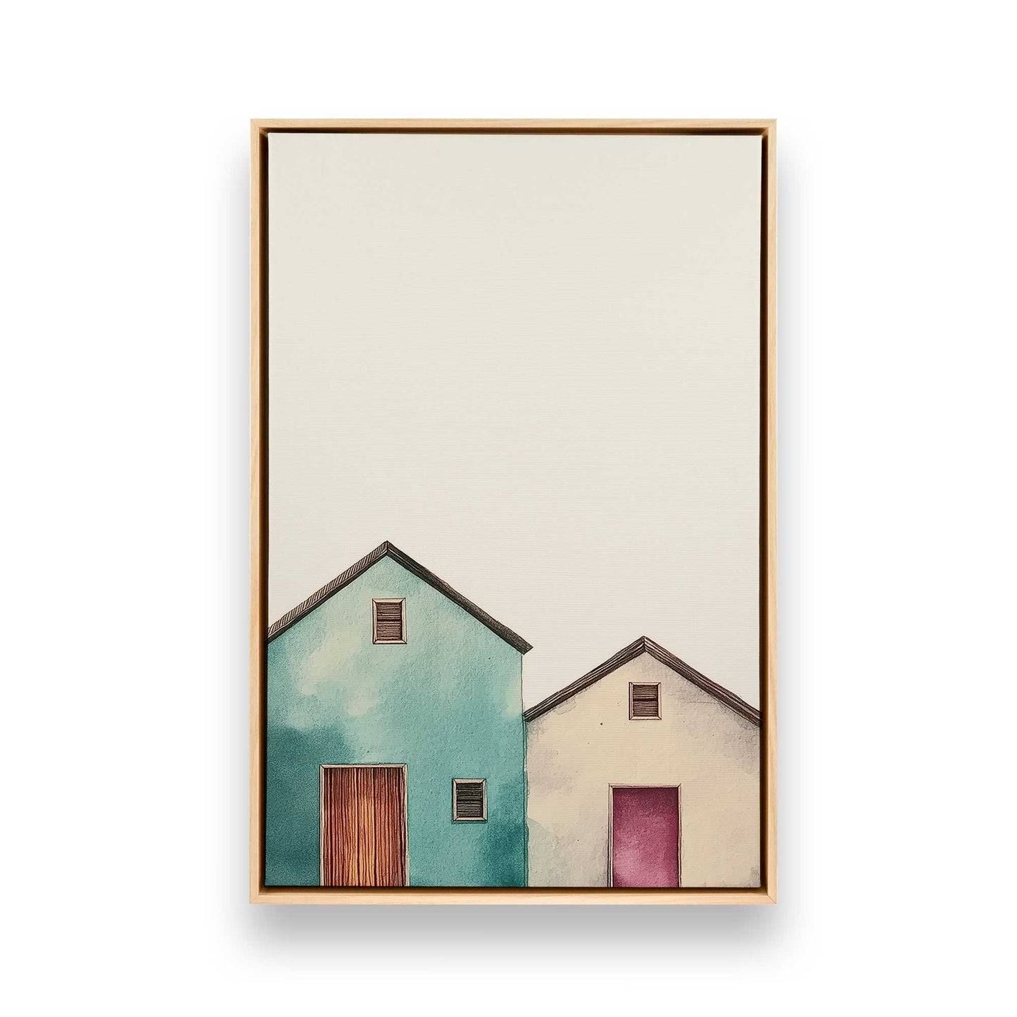 [Color:American Maple], Picture of art in a American Maple frame