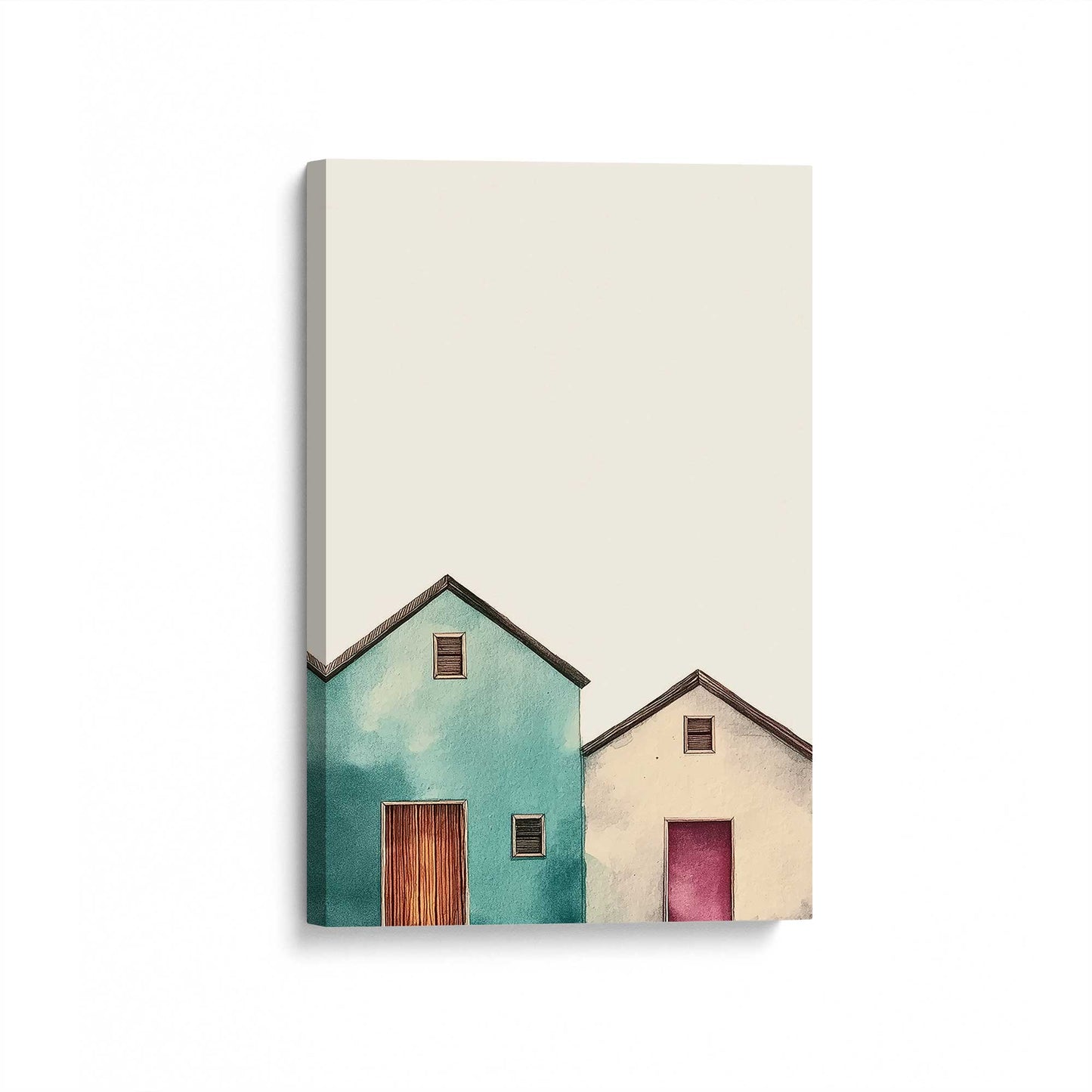 [Color:Stretched Canvas], Picture of art at an angle