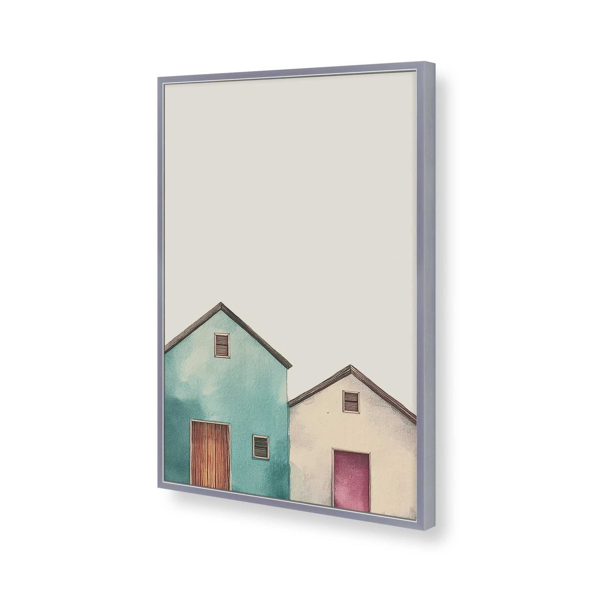 [Color:Polished Chrome], Picture of art in a Polished Chrome frame of the corner