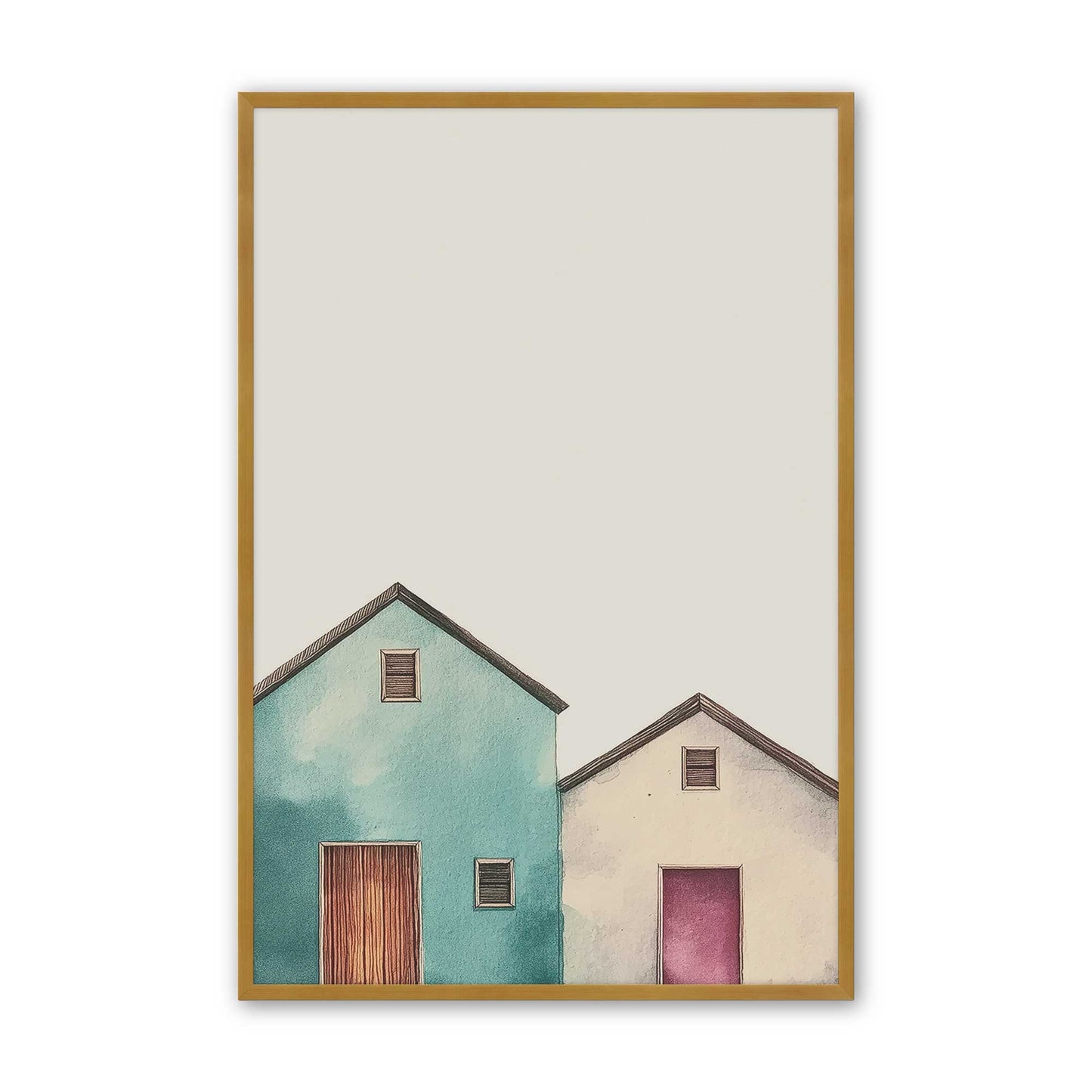 [Color:Polished Gold], Picture of art in a Polished Gold frame