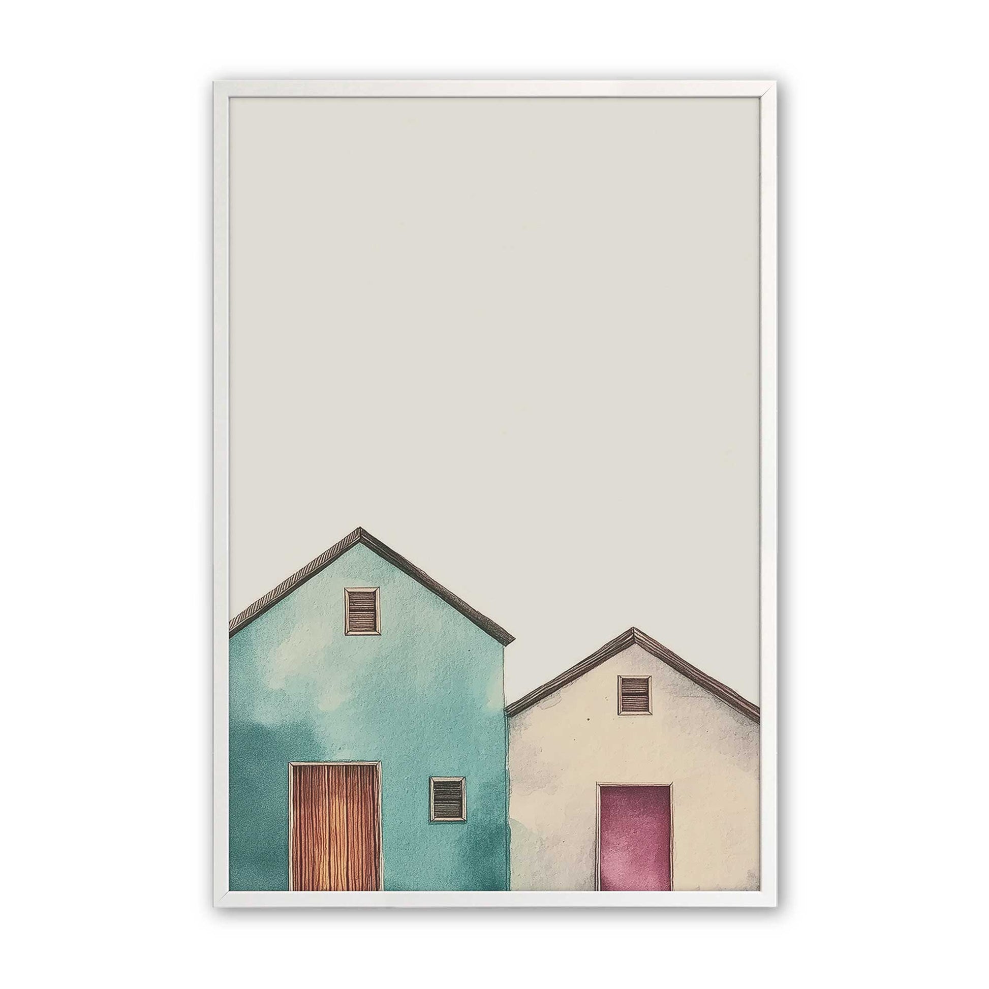 [Color:Opaque White], Picture of art in a Opaque White frame