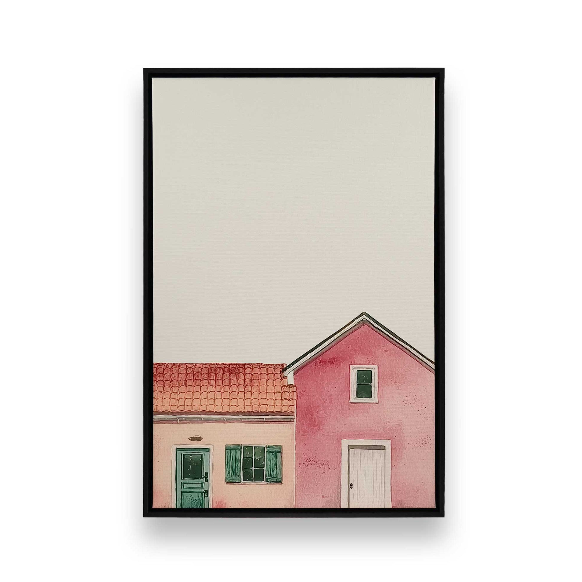 [Color:Satin Black], Picture of art in a Satin Black frame