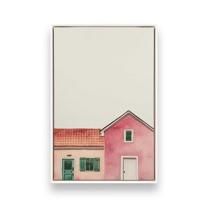 [Color:Opaque White], Picture of art in a White frame