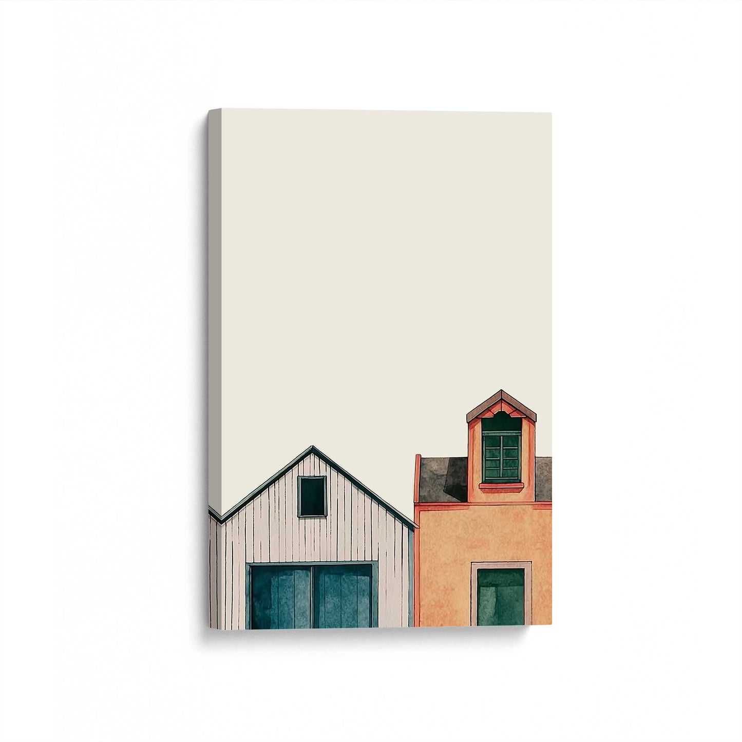 [Color:Stretched Canvas], Picture of art at an angle