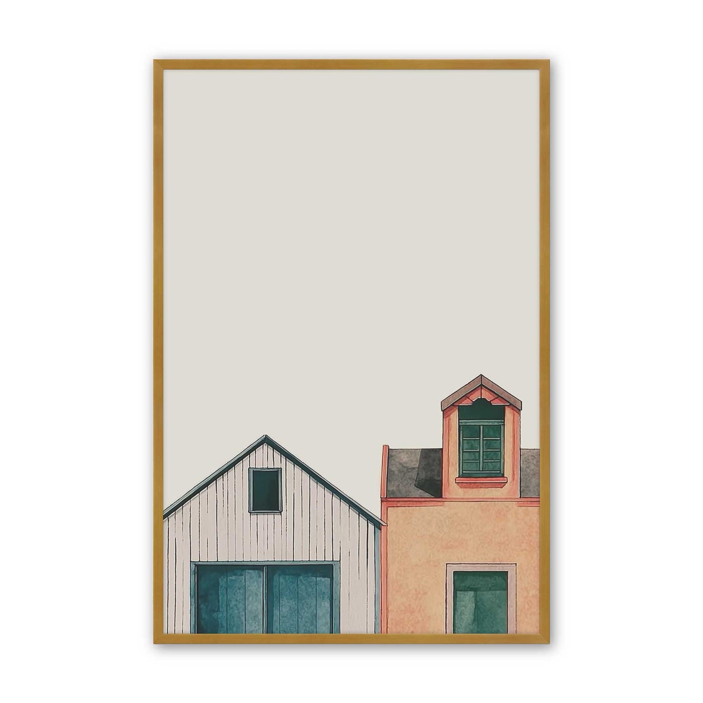 [Color:Polished Gold], Picture of art in a Polished Gold frame