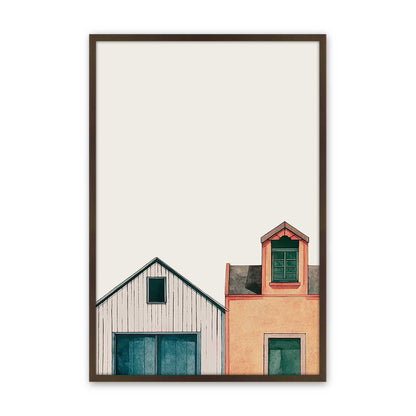 [Color:Brown], Picture of art in a Brown frame