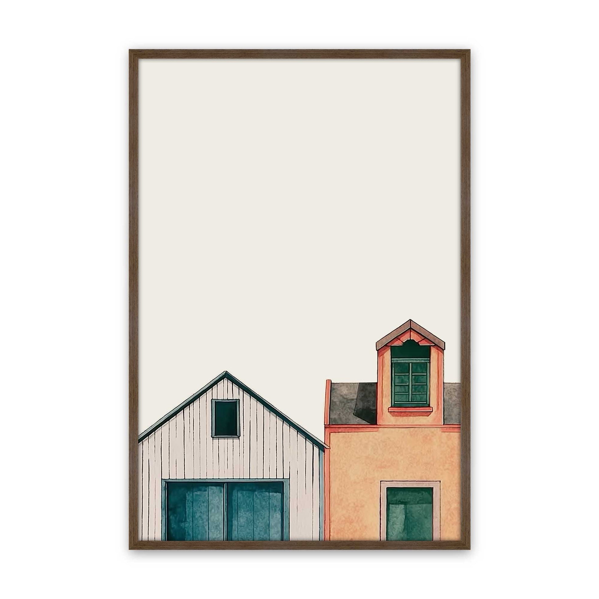 [Color:Walnut], Picture of art in a Walnut frame