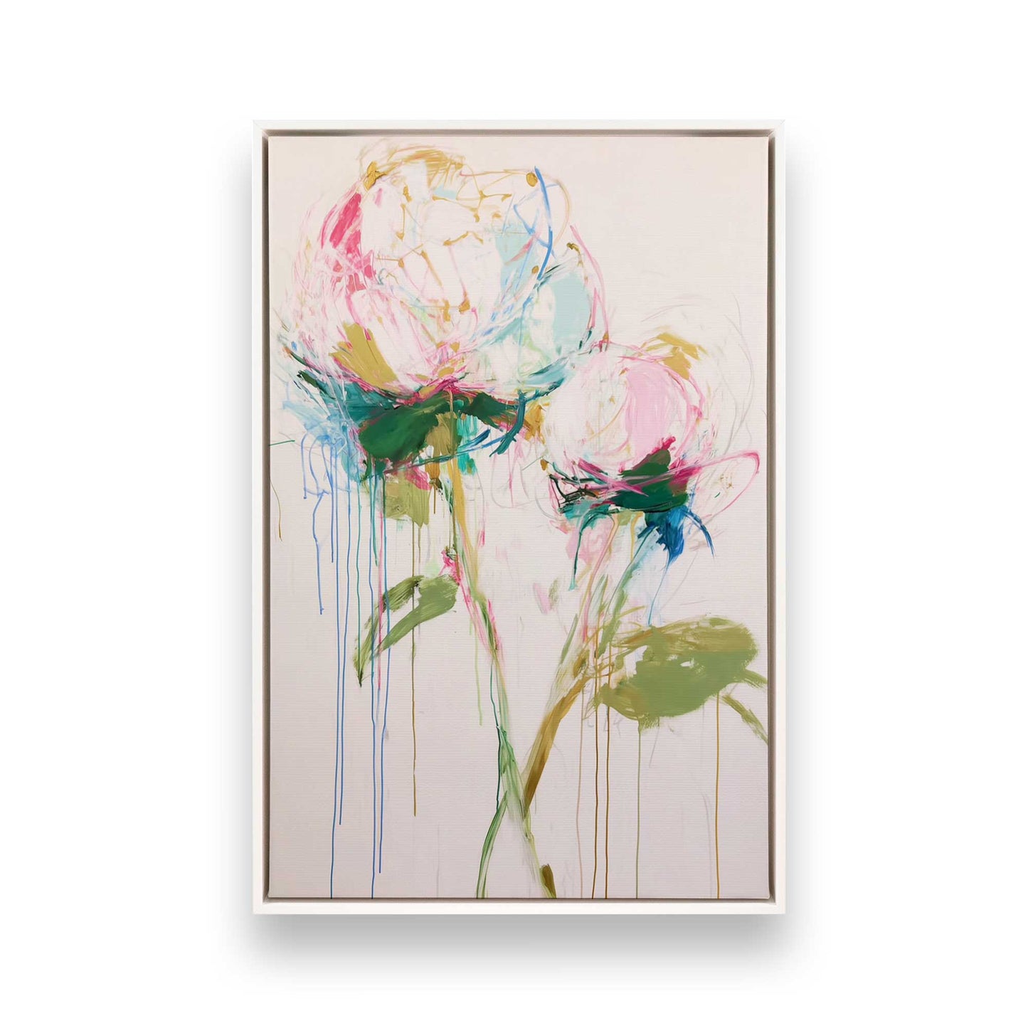 [Color:Opaque White], Picture of art in a White frame