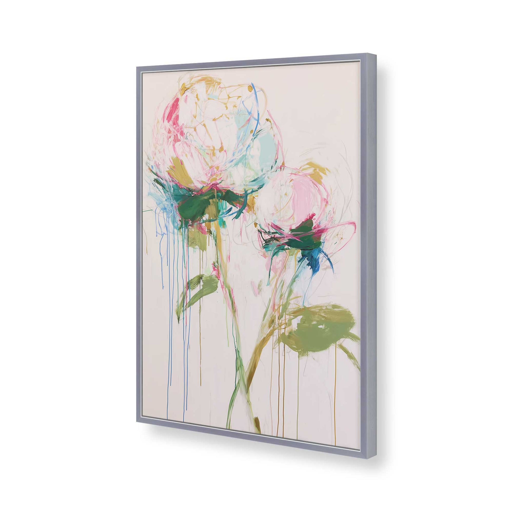 [Color:Polished Chrome], Picture of art in a Polished Chrome frame of the corner