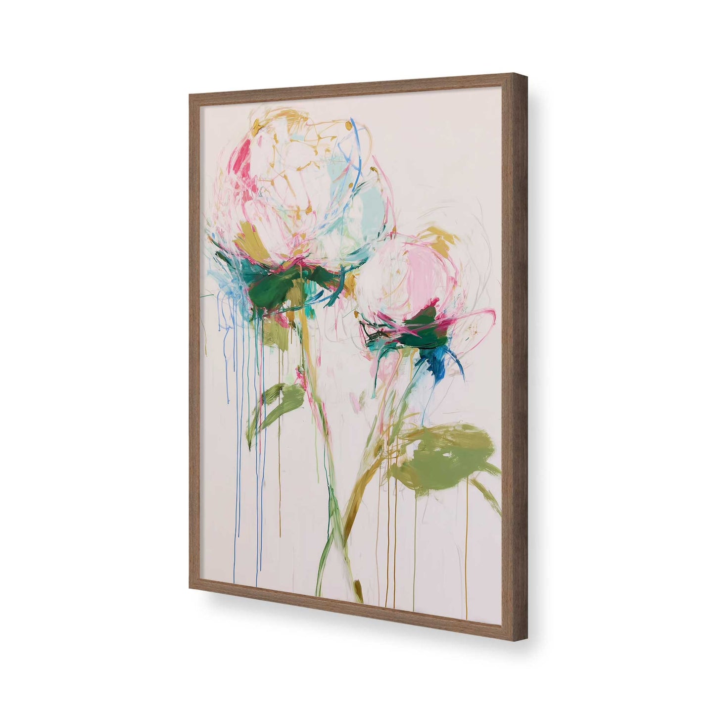 [Color:Walnut], Picture of art in a Walnut frame of the corner