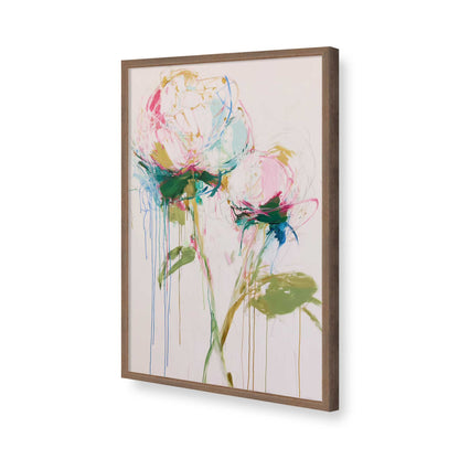 [Color:Walnut], Picture of art in a Walnut frame of the corner