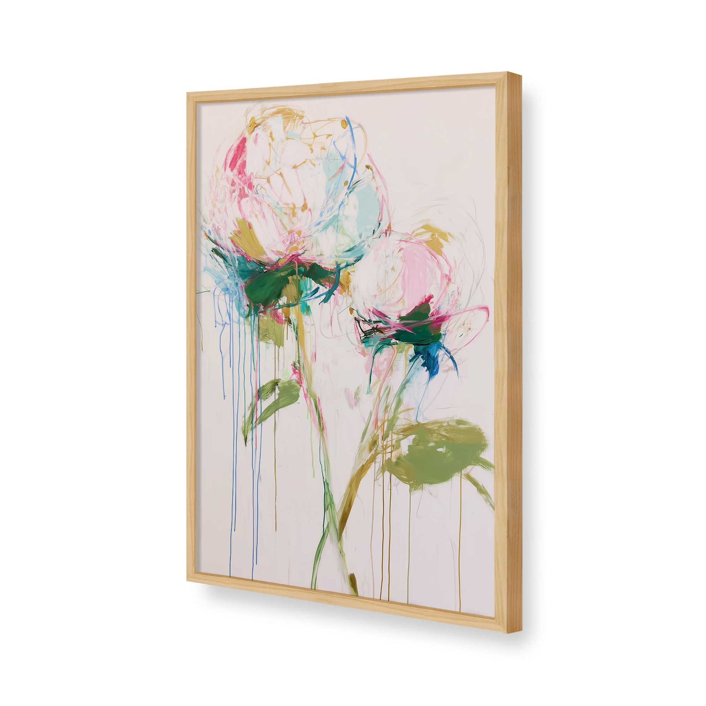 [Color:American Maple], Picture of art in a American Maple frame of the corner