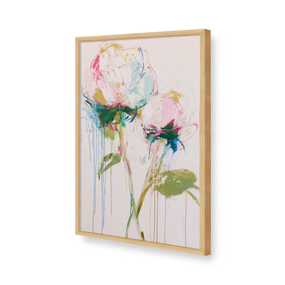 [Color:American Maple], Picture of art in a American Maple frame of the corner