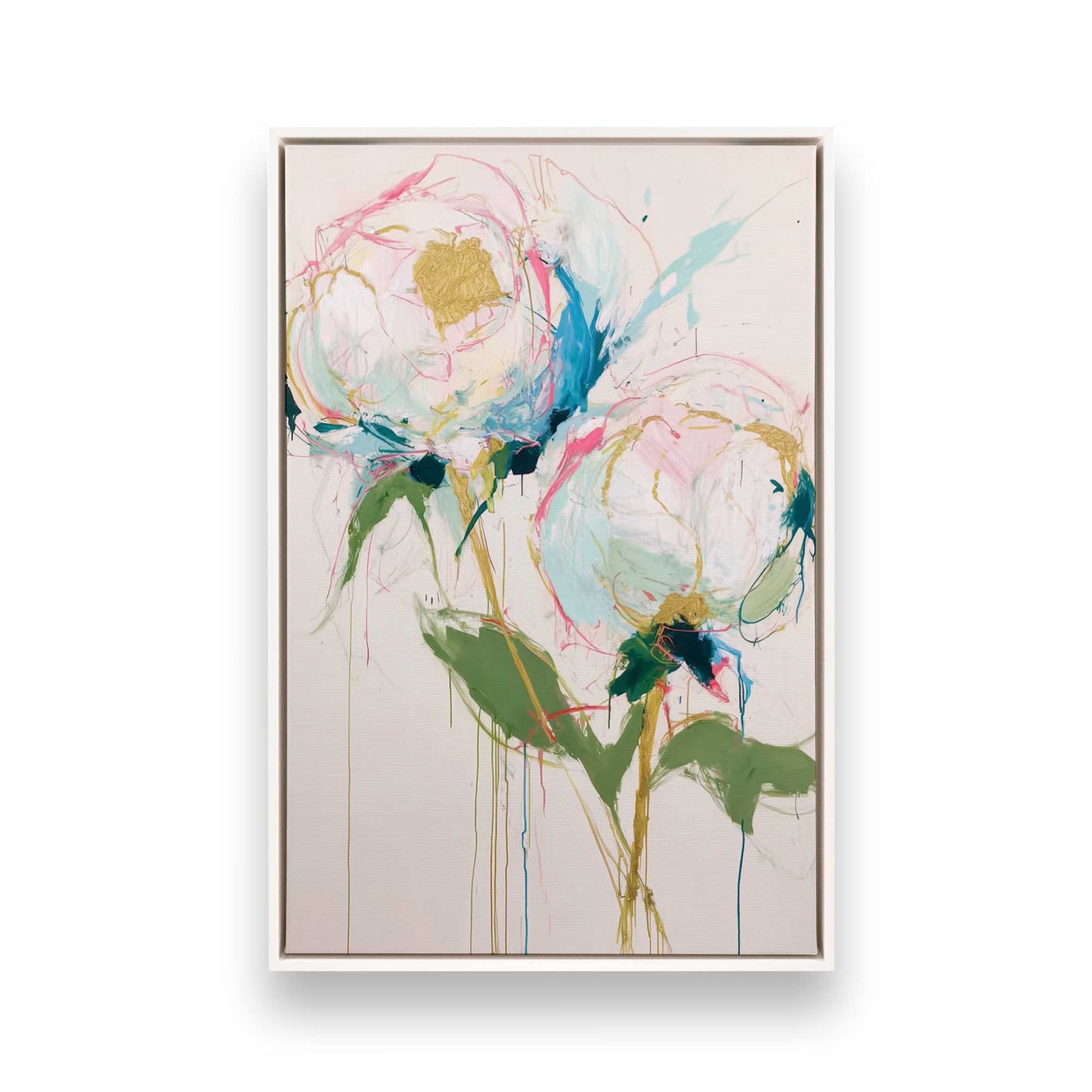 [Color:Opaque White], Picture of art in a White frame