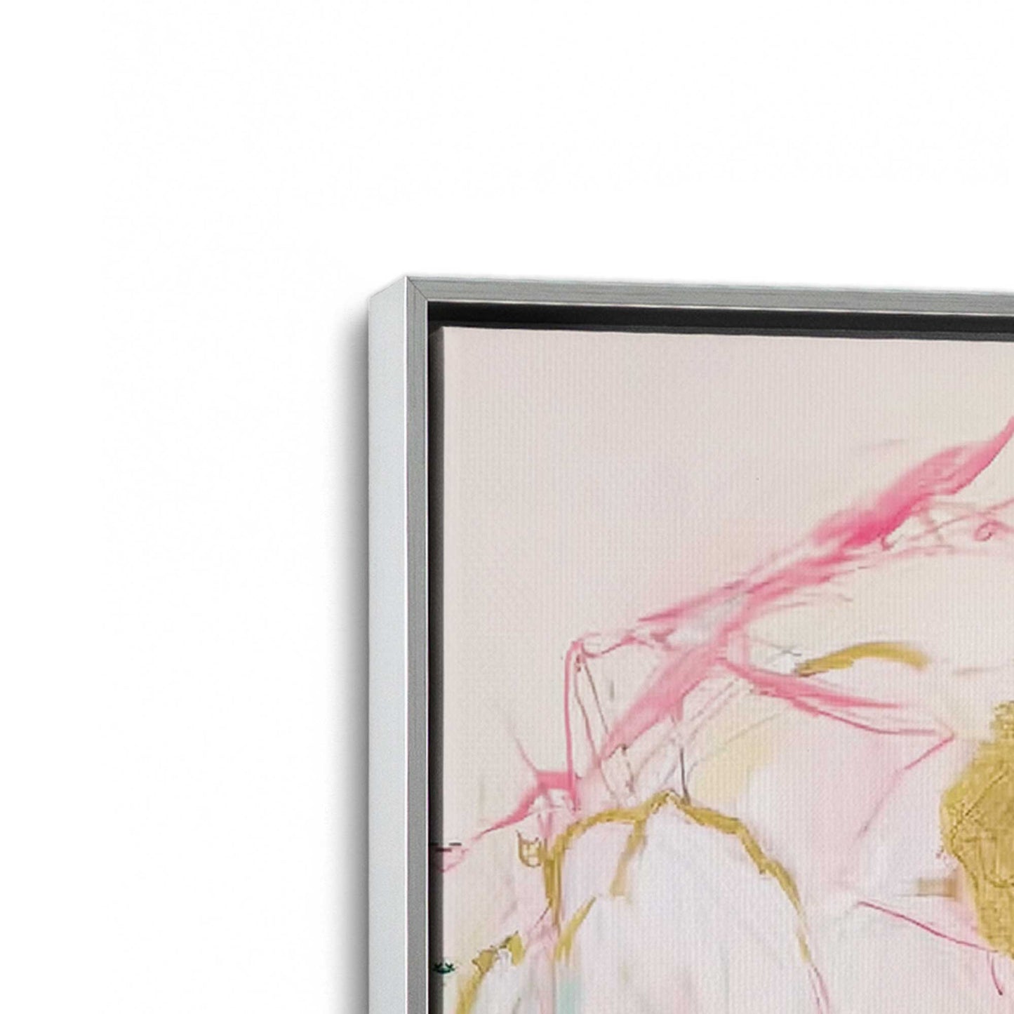 [Color:Polished Chrome], Picture of art in a Polished Chrome frame at an angle