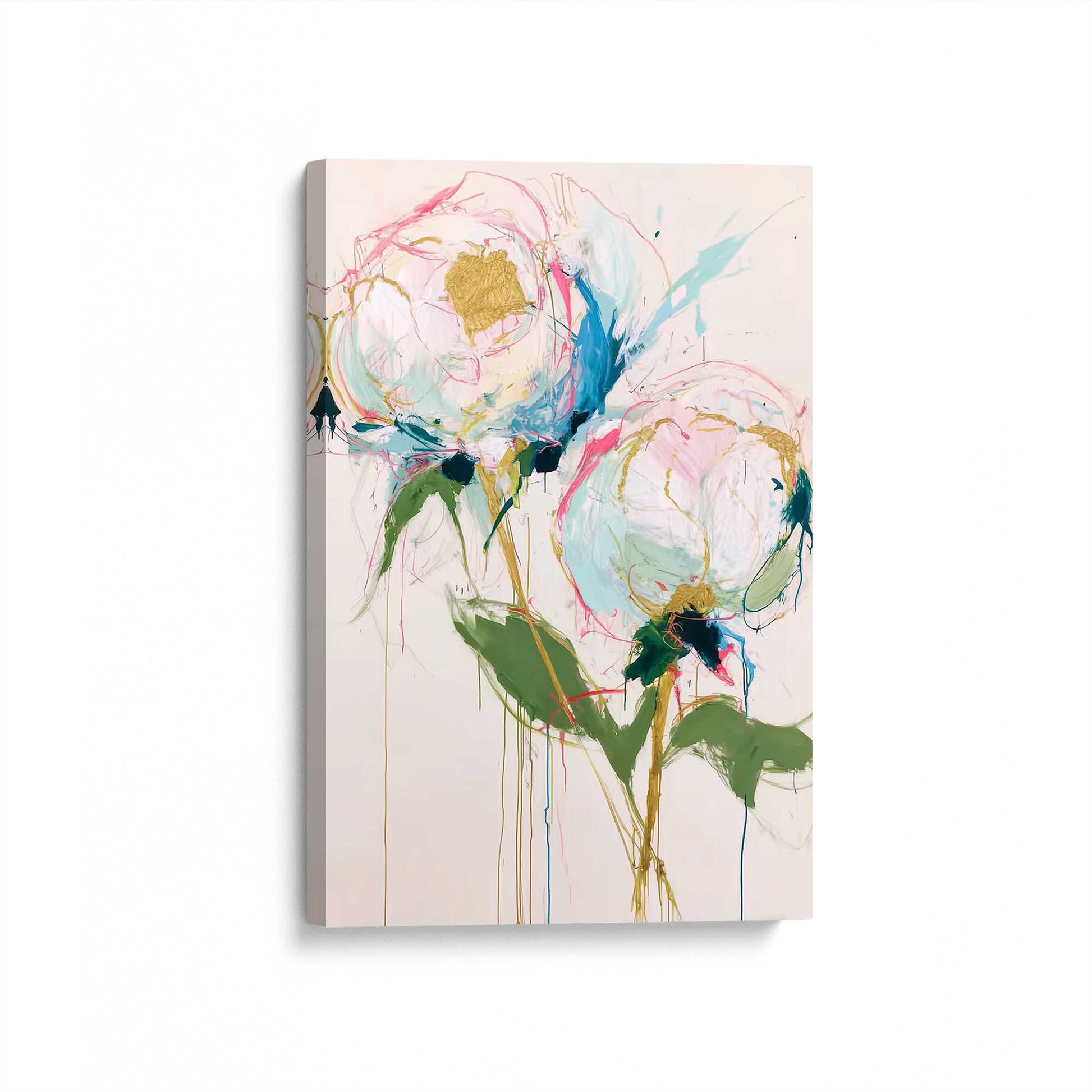 [Color:Stretched Canvas], Picture of art at an angle