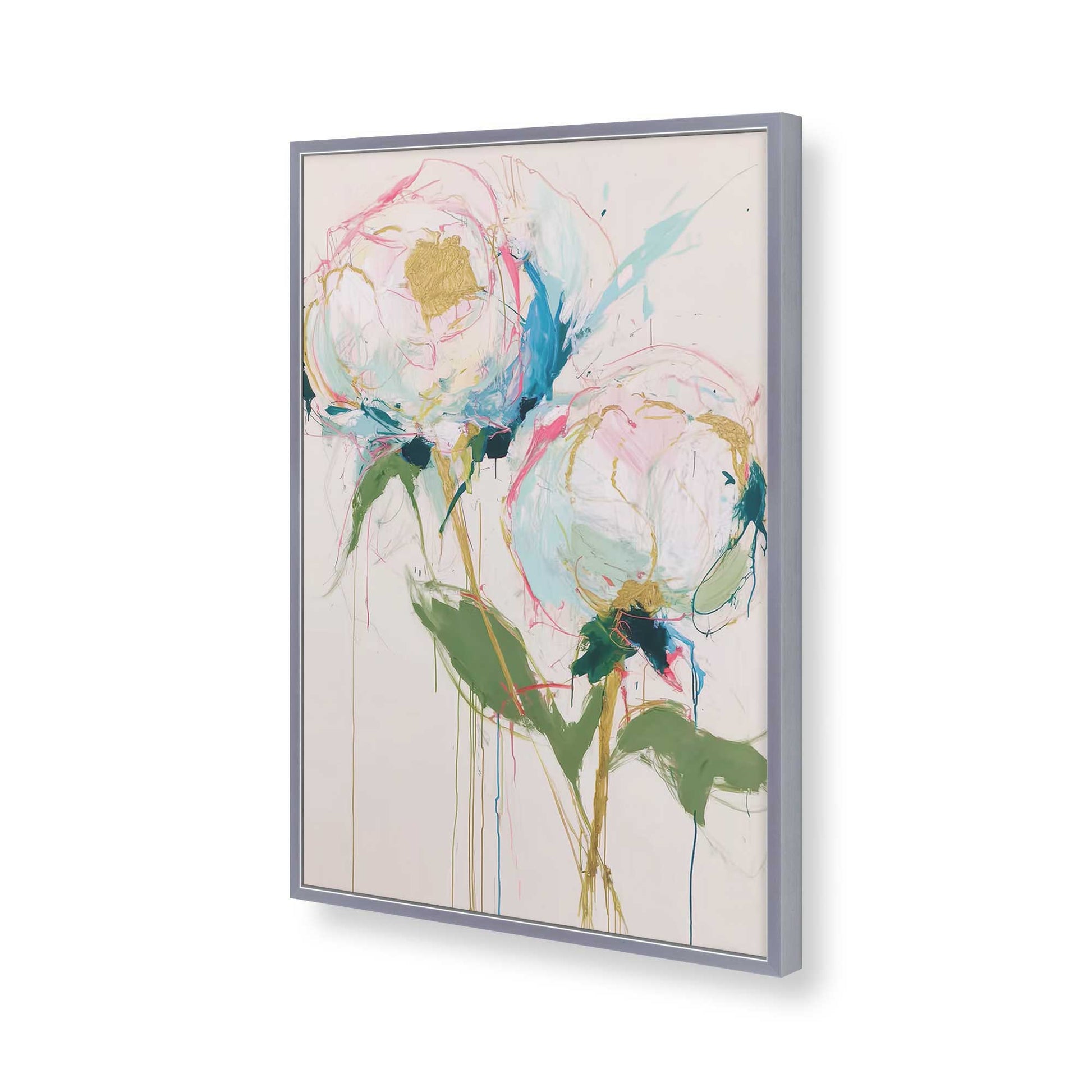 [Color:Polished Chrome], Picture of art in a Polished Chrome frame of the corner