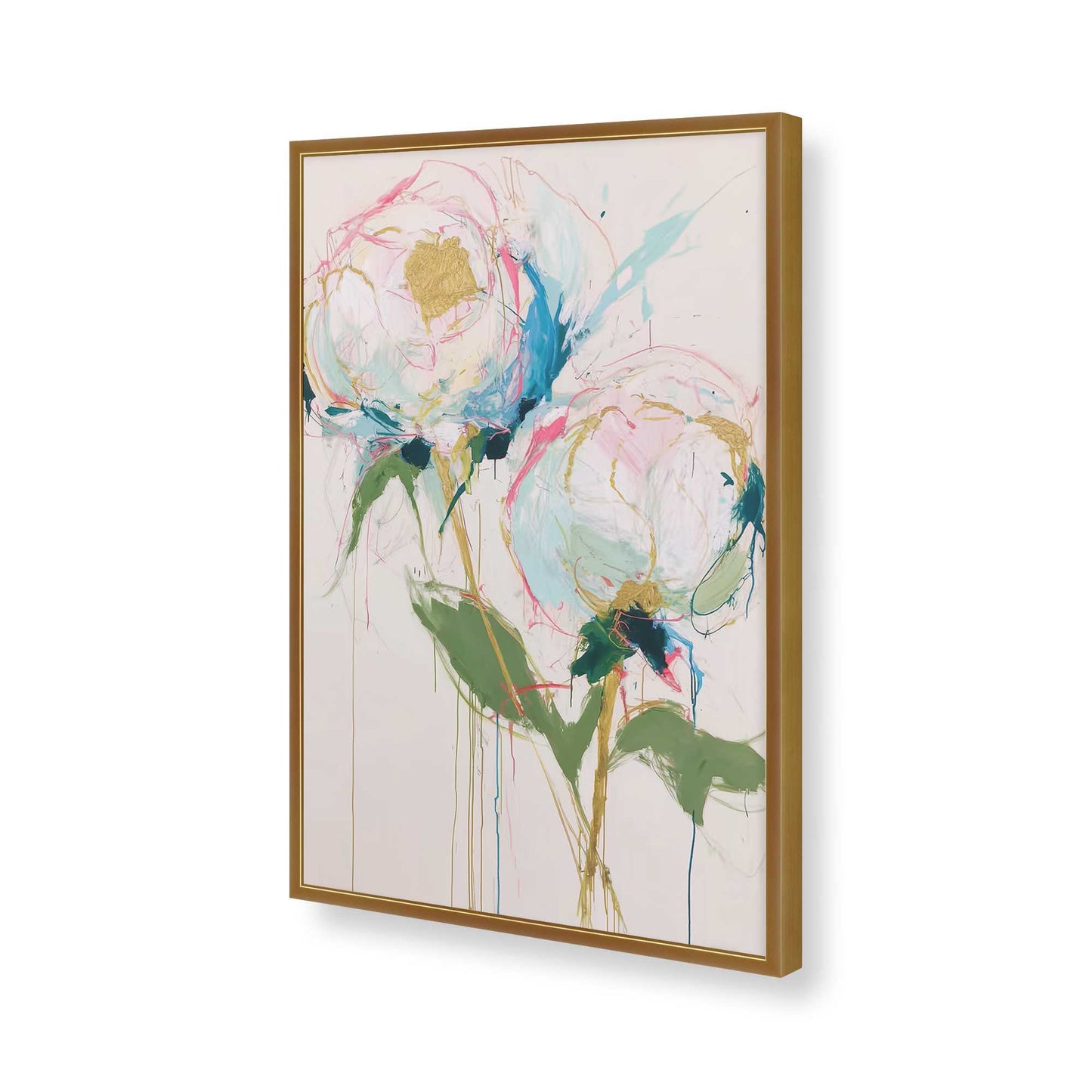 [Color:Polished Gold], Picture of art in a Polished Gold frame of the corner