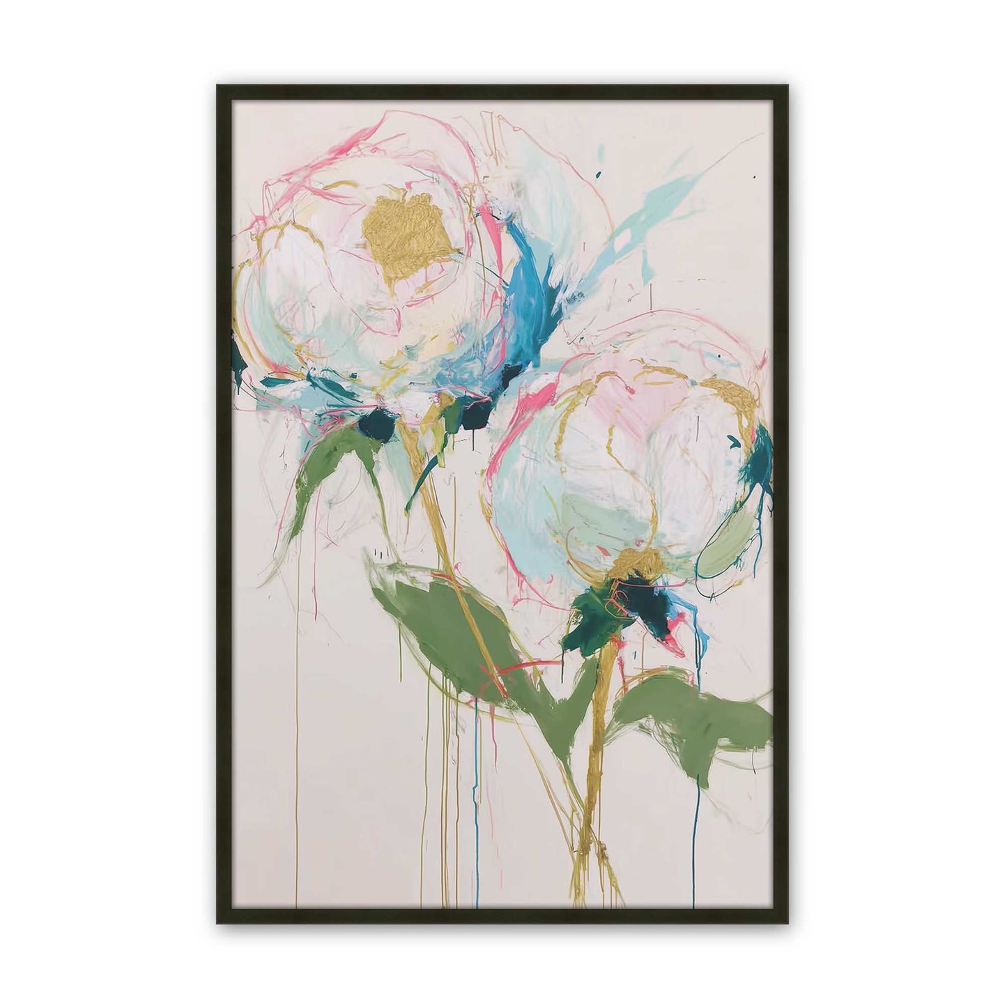 [Color:Satin Black], Picture of art in a Satin Black frame