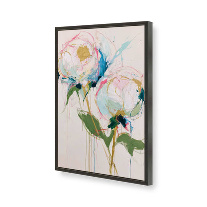 [Color:Satin Black], Picture of art in a Satin Black frame of the corner