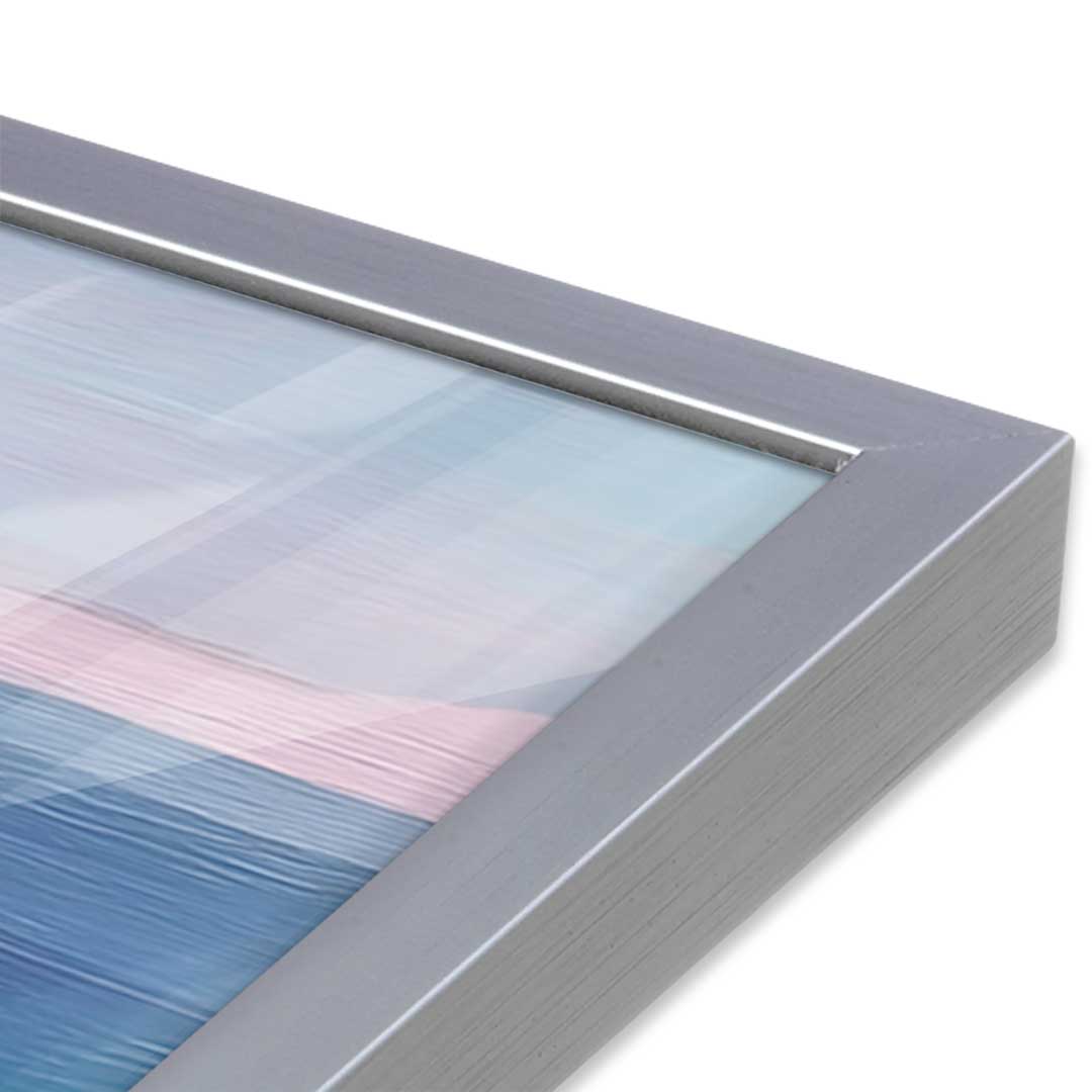 [Color:Polished Chrome], Picture of art in a Polished Chrome frame at an angle