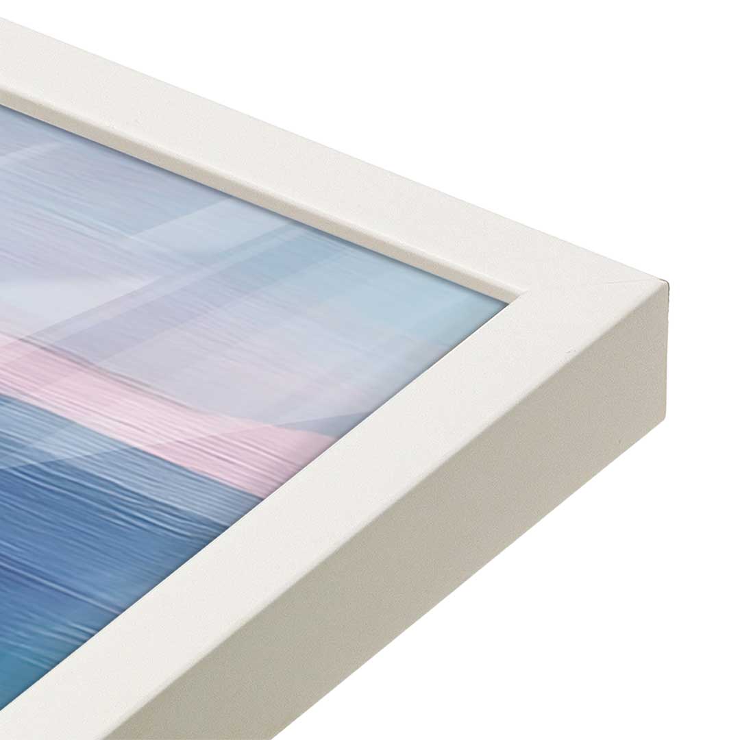 [Color:Opaque White], Picture of art in a Opaque White frame at an angle