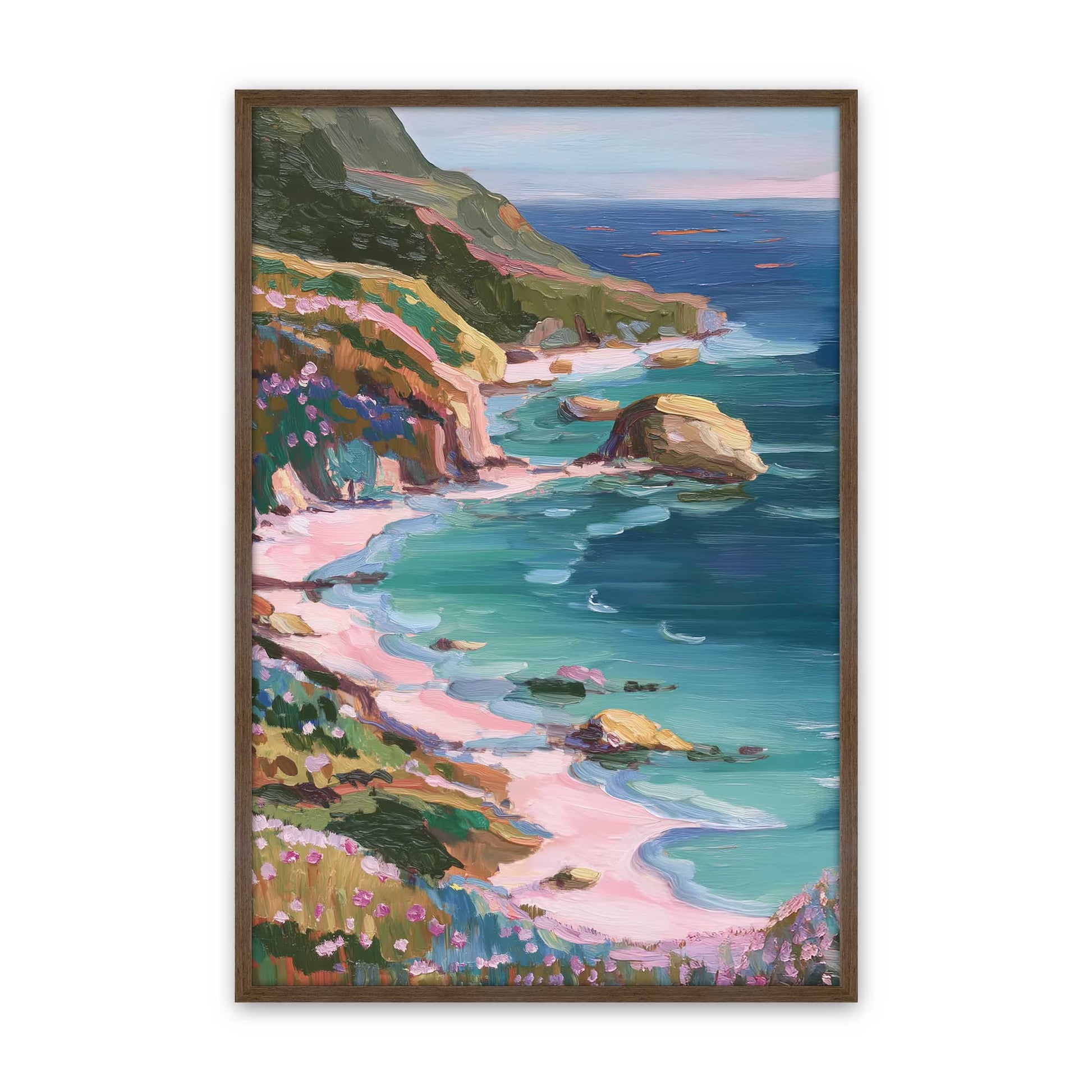 [Color:Walnut], Picture of art in a Walnut frame