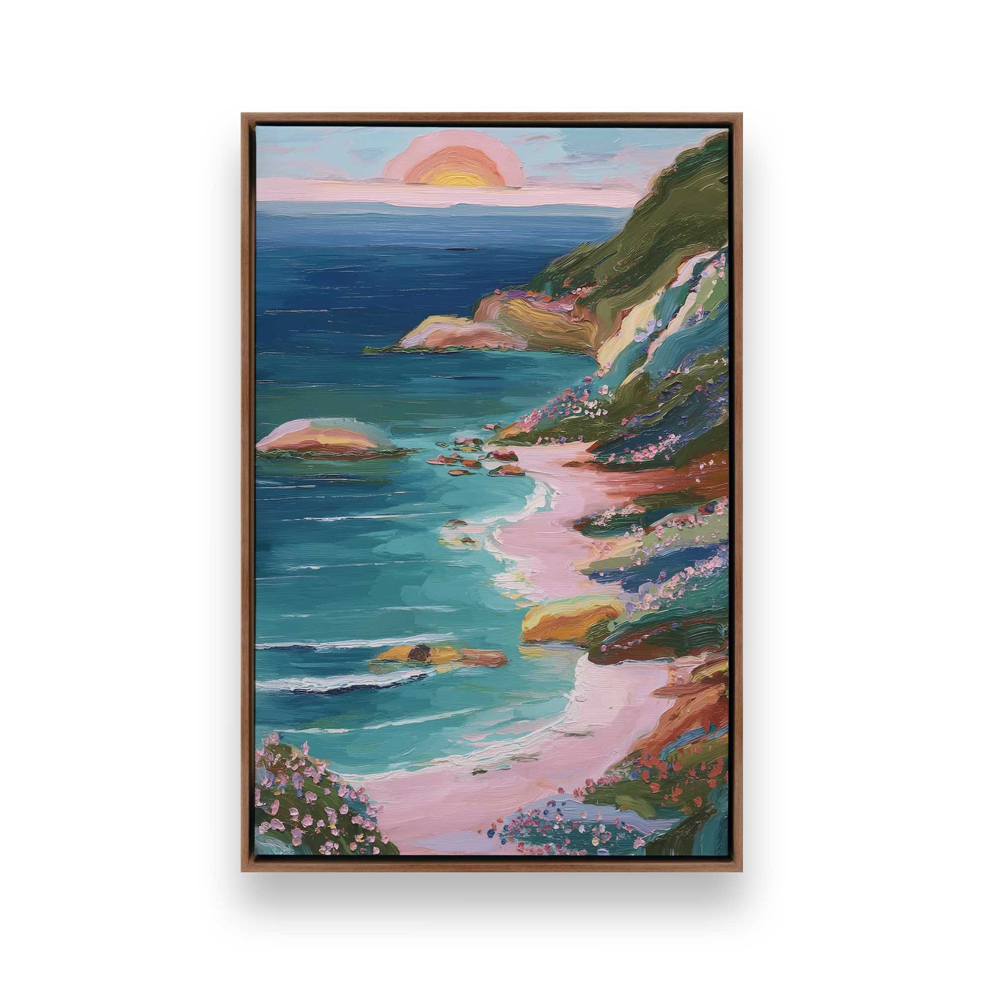 [Color:Walnut], Picture of art in a Walnut frame