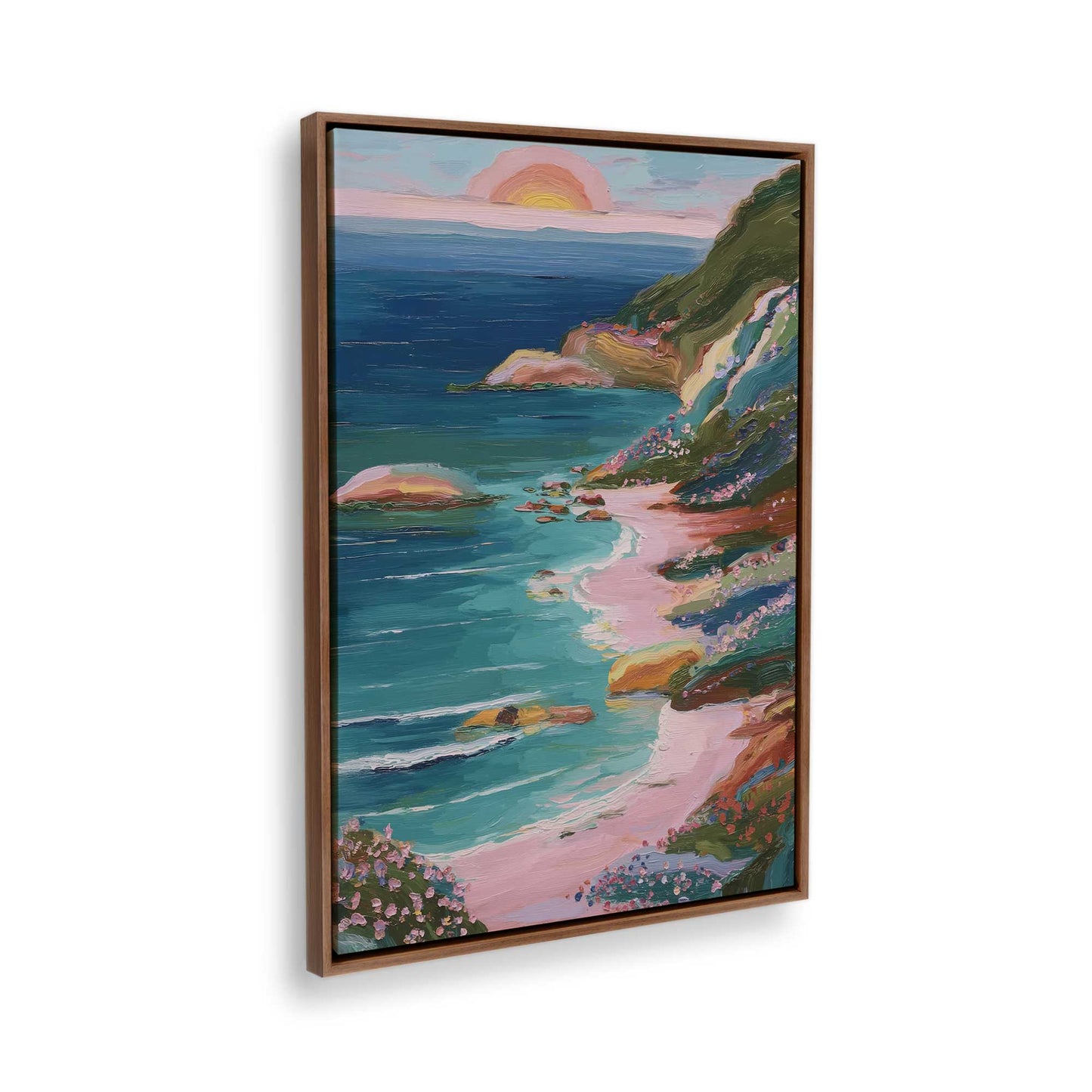 [Color:Walnut], Picture of the corner of the art