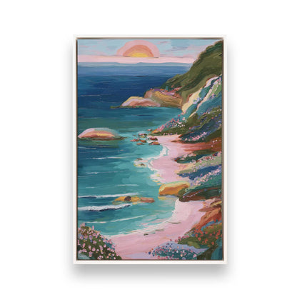 [Color:Opaque White], Picture of art in a White frame