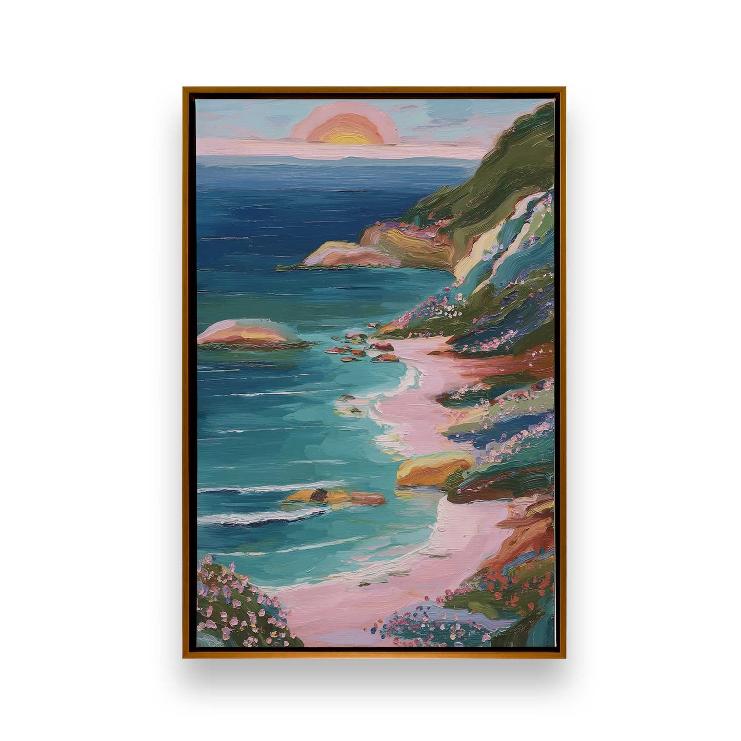 [Color:Polished Gold], Picture of art in a Polished Gold frame