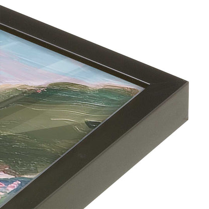 [Color:Satin Black], Picture of art in a Satin Black frame at an angle