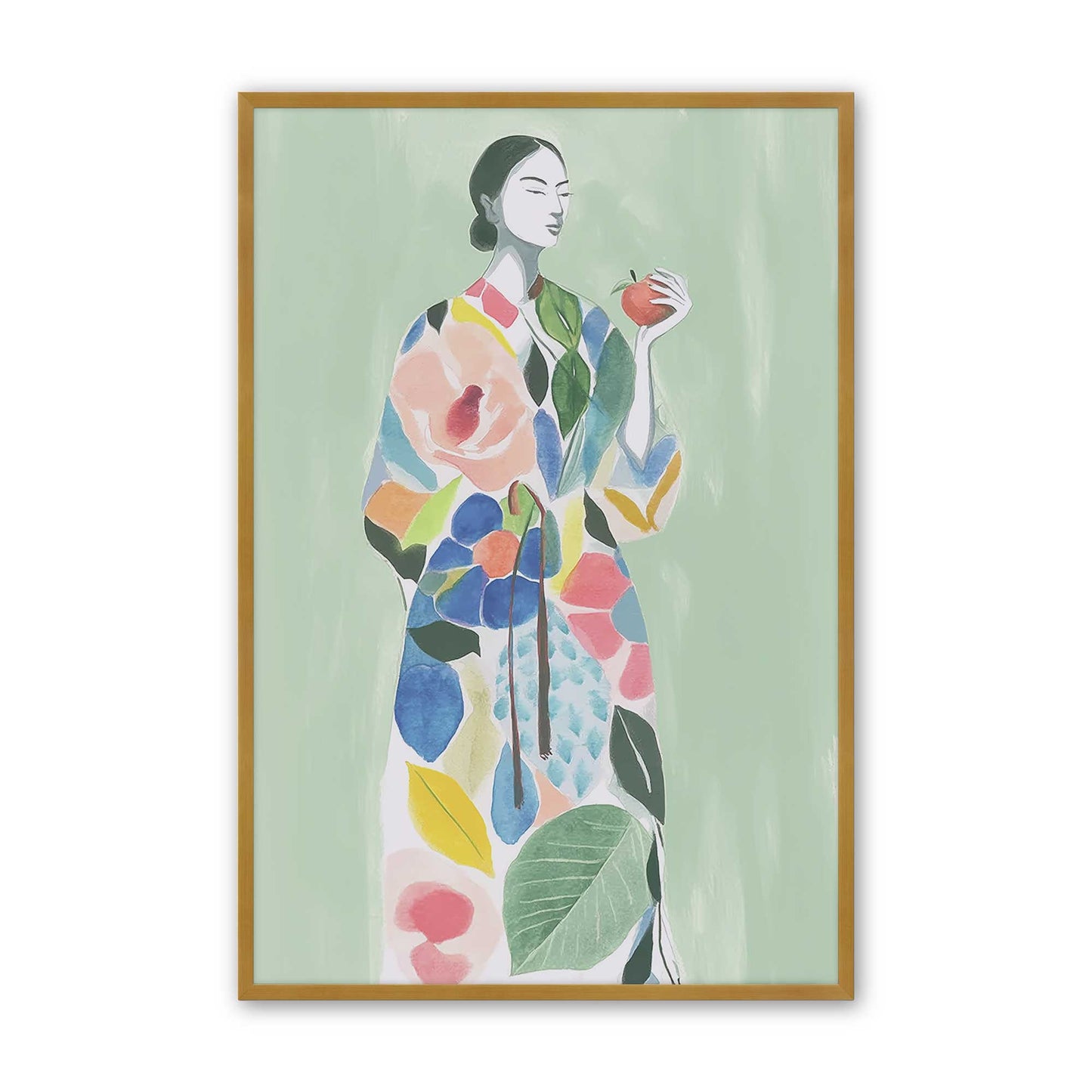 [Color:Polished Gold], Picture of art in a Polished Gold frame