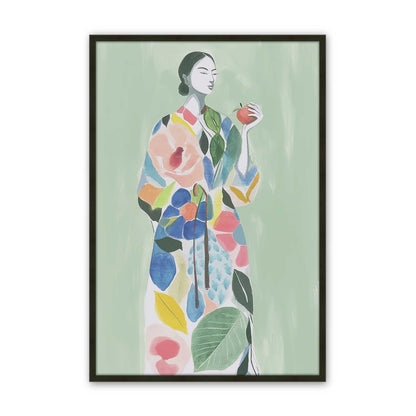 [Color:Satin Black], Picture of art in a Satin Black frame