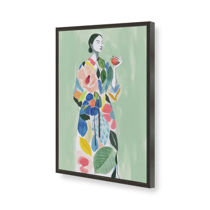 [Color:Satin Black], Picture of art in a Satin Black frame of the corner