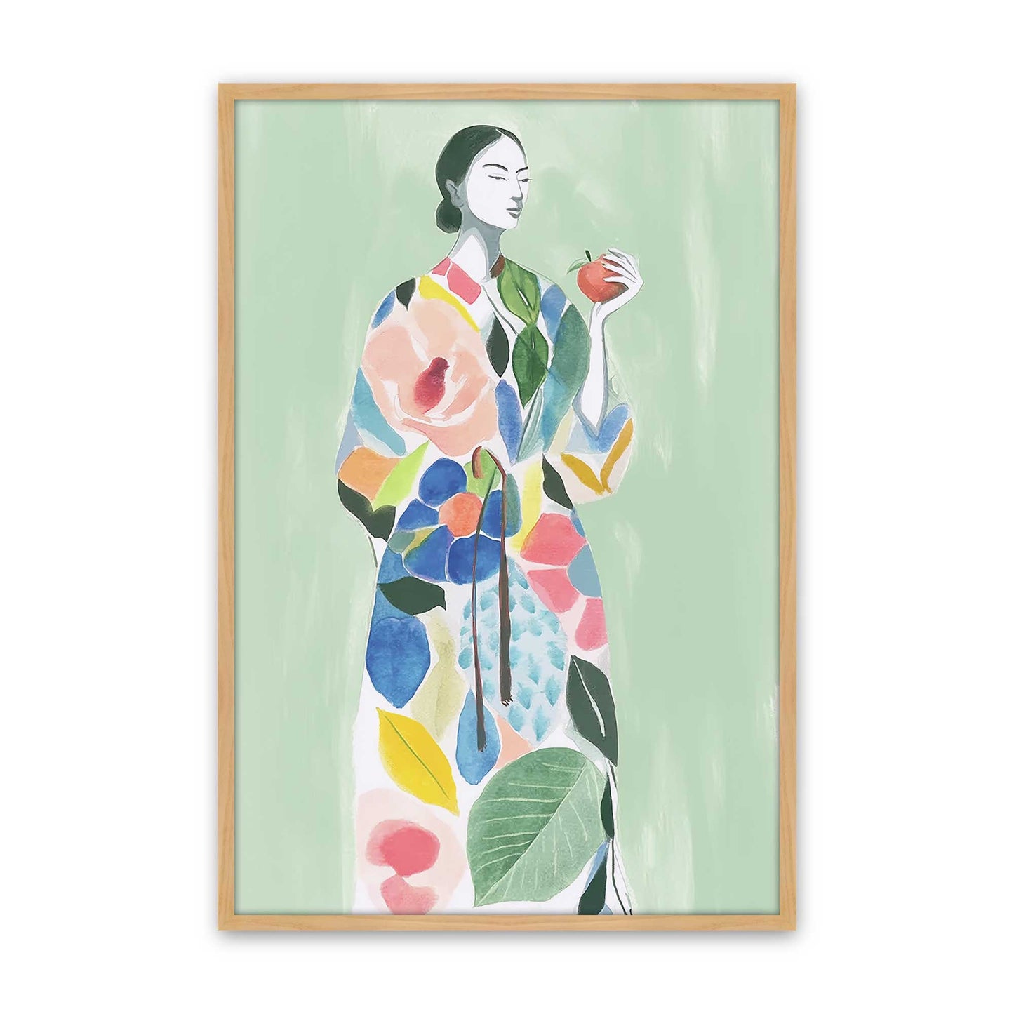 [Color:American Maple], Picture of art in a American Maple frame