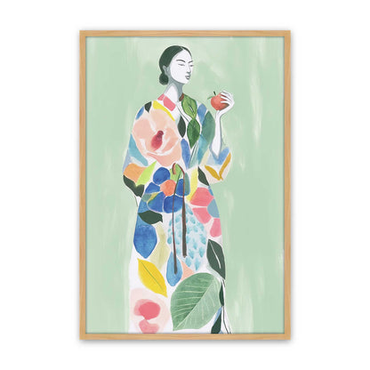 [Color:American Maple], Picture of art in a American Maple frame