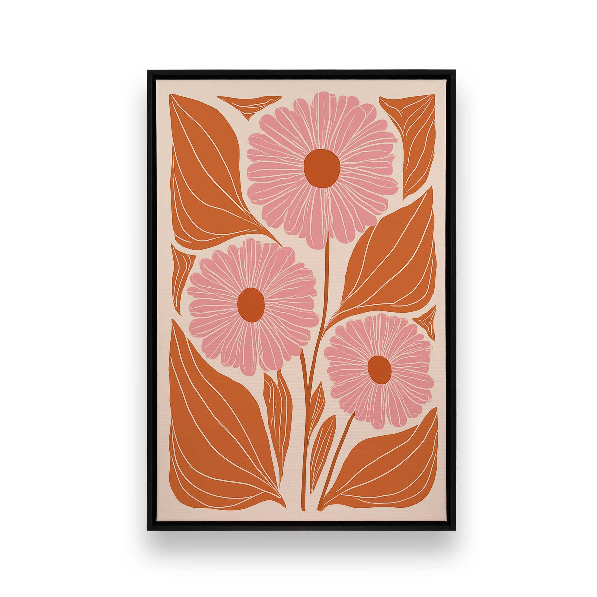[Color:Satin Black], Picture of art in a Satin Black frame
