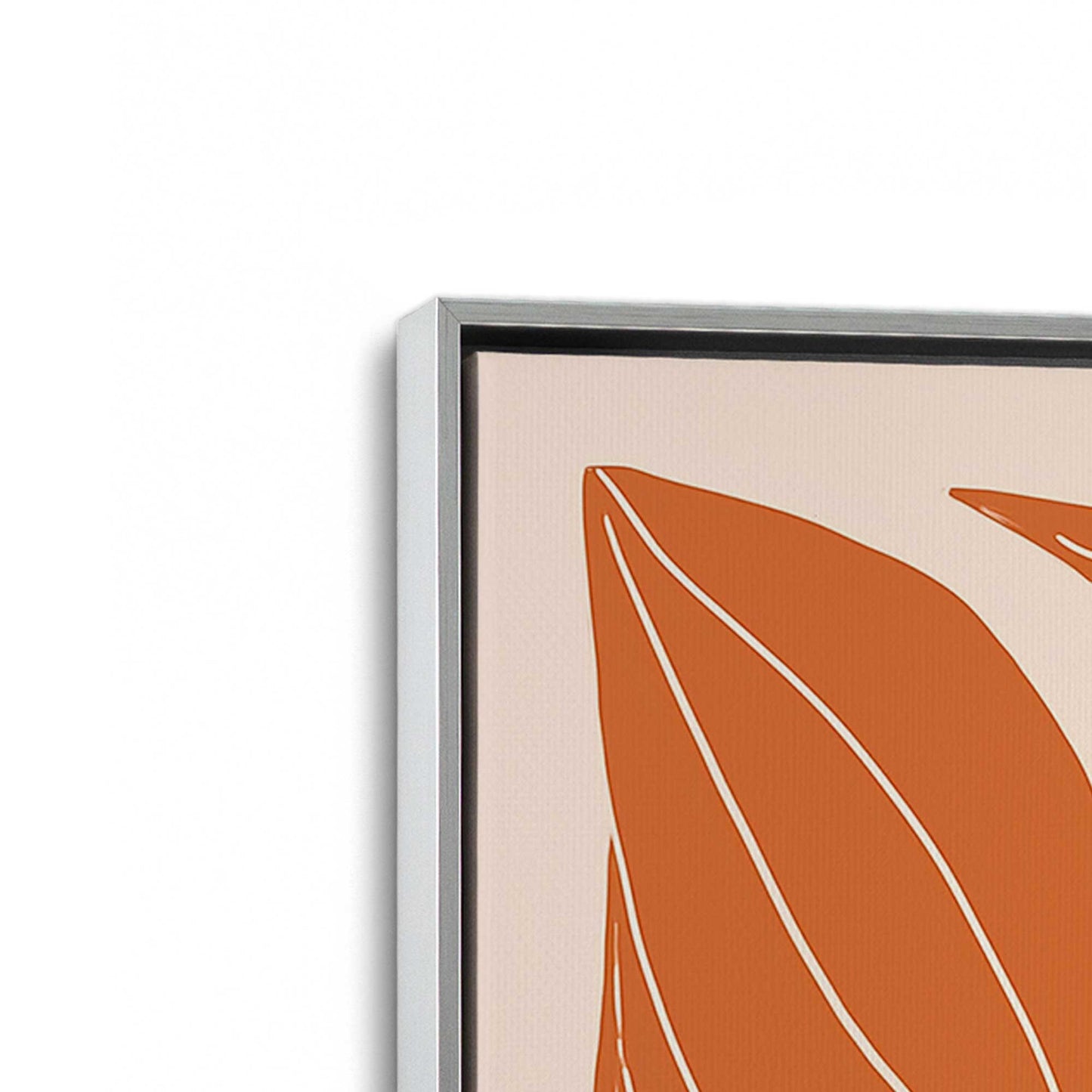 [Color:Polished Chrome], Picture of art in a Polished Chrome frame at an angle