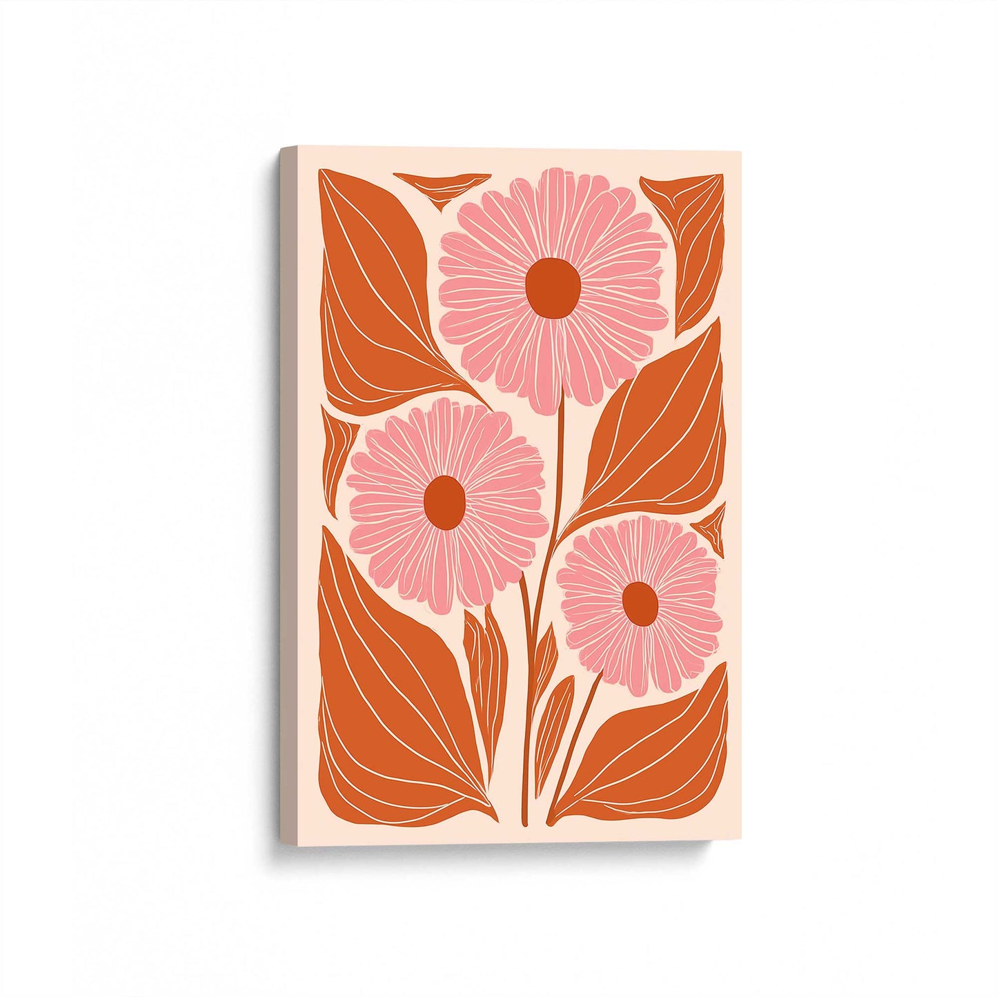 [Color:Stretched Canvas], Picture of art at an angle