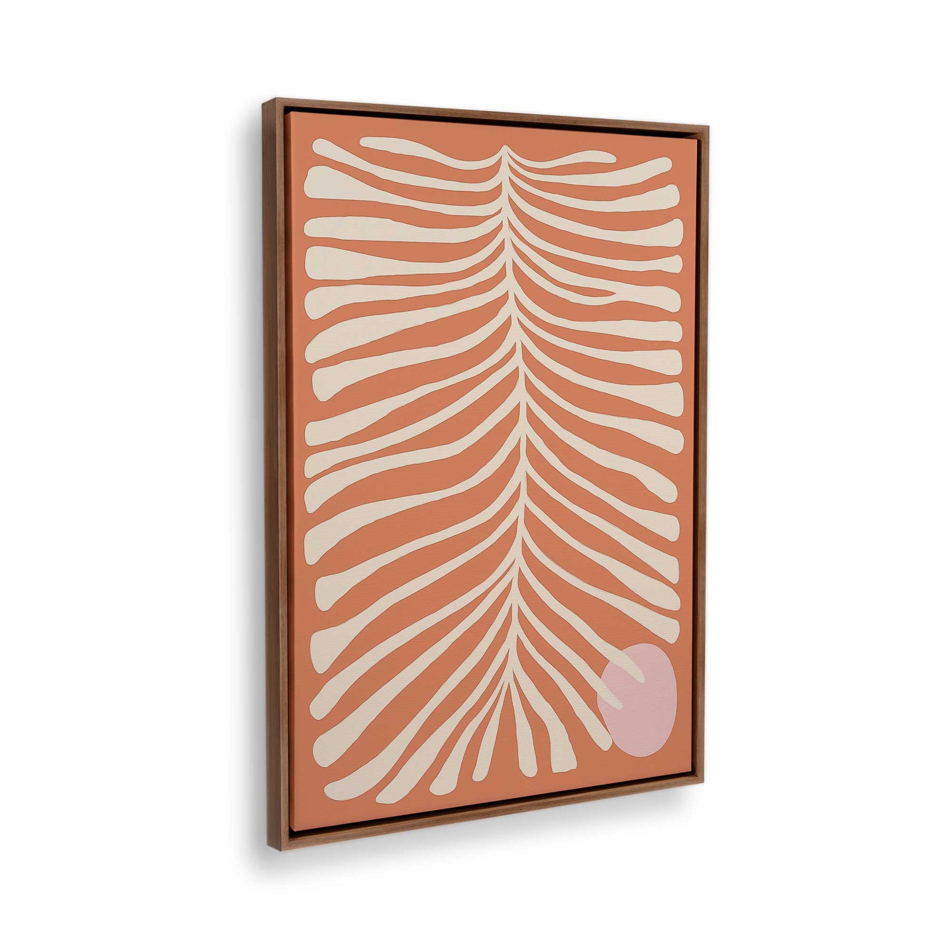 [Color:Walnut], Picture of the corner of the art