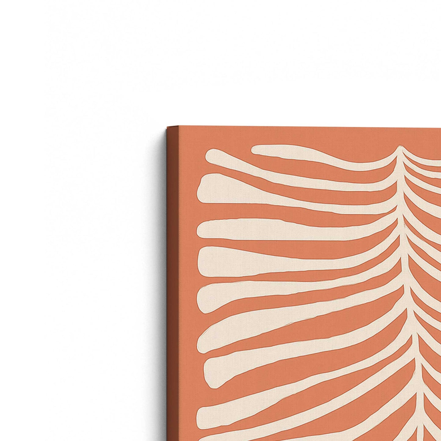 [Color:Stretched Canvas], Picture of the corner of the art