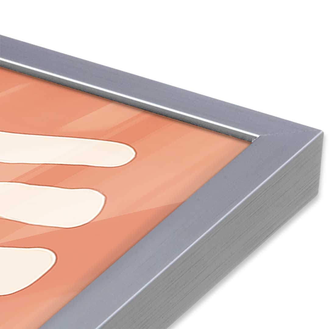 [Color:Polished Chrome], Picture of art in a Polished Chrome frame at an angle
