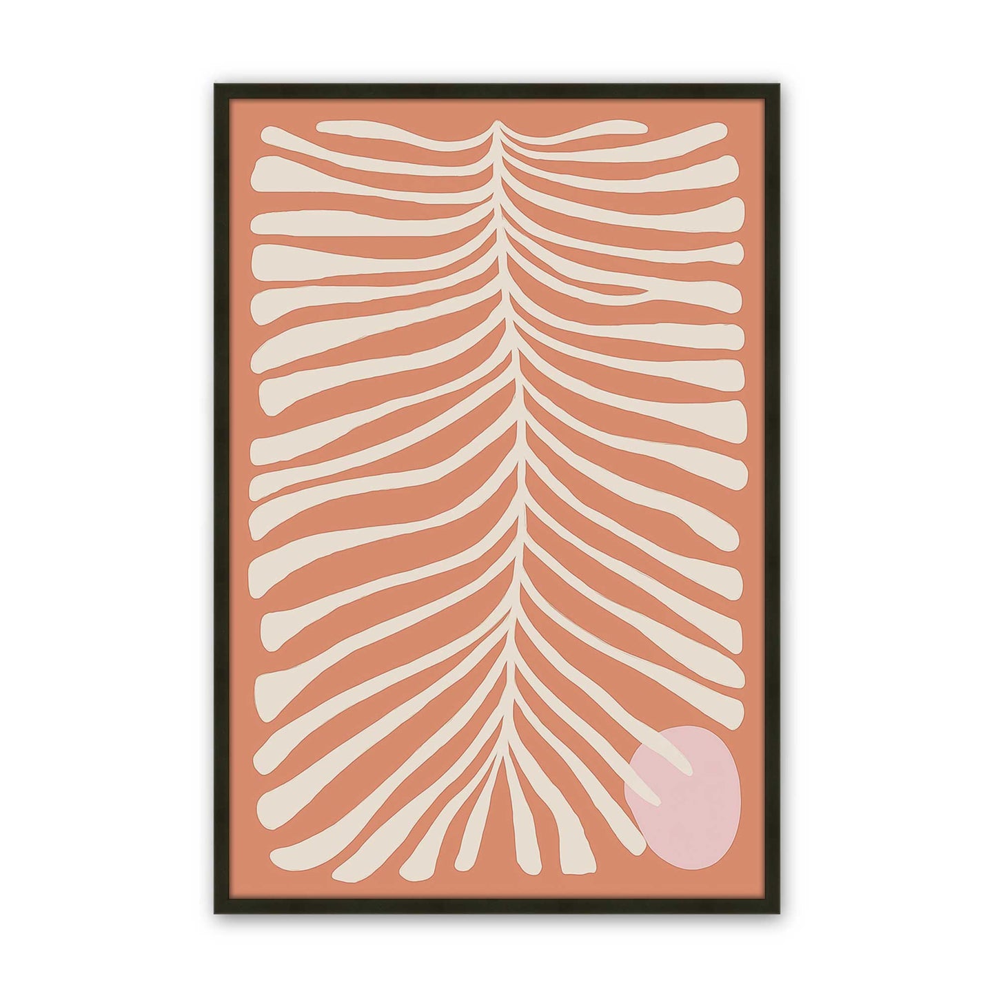 [Color:Satin Black], Picture of art in a Satin Black frame
